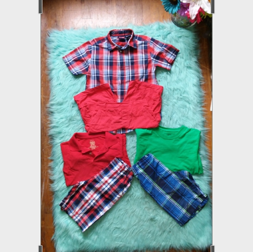 Plaid Boys Set